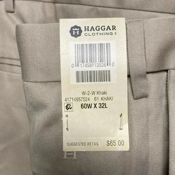 Haggar tan khaki pants 60W/32L - Picture 4 of 4